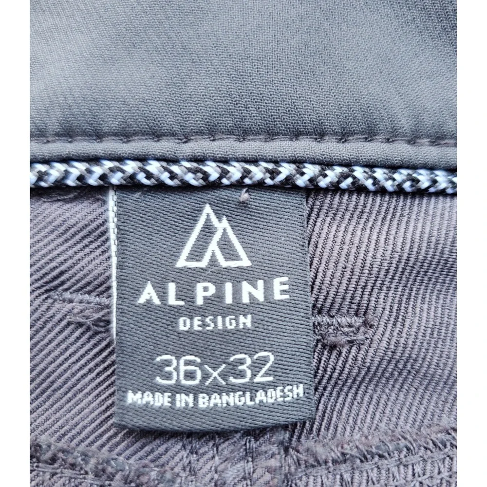 Alpine Design Mens Hiking Pants 36x32 Navy Blue Stretch Outdoor Trekking Pant